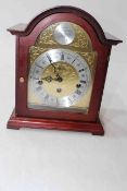 Hermle Westminster chiming clock, 26cm 21cm.