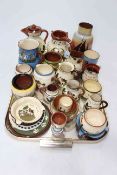 Collection of mostly Torquay Pottery Motto ware, twenty five pieces.