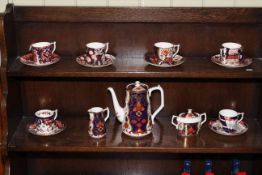 Royal Crown Derby 'The Curator Collection' fifteen piece coffee set.