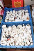 Collection of WH Goss crested china (approximately 80 pieces), together with Nicholas Pine book.