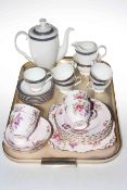 Royal Albert Westbourne thirteen piece coffee set, and Tuscan Montrose part tea set.