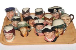 Collection of thirteen Royal Doulton medium character jugs.