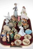 Three Border Fine Arts sculptures, Royal Doulton Copperfield and Bumble, Lladro pieces,