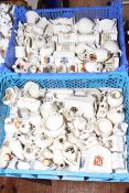 Collection of crested china including twenty cottages (approximately 100 pieces).