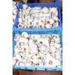 Collection of crested china including twenty cottages (approximately 100 pieces).