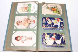 Album of artist signed postcards inc: Mabel Lucie Attwell (47), Louis Wain,