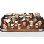 Collection of twenty Royal Doulton small and tiny character jugs.