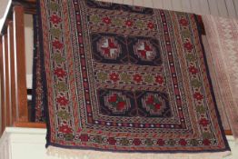 Persian wool rug 2.10 by 1.10.