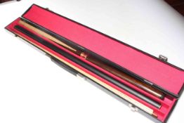 Pro One four piece snooker cue in case.