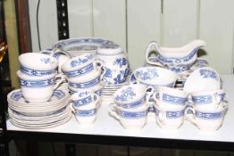 Collection of Mason's Manchu Pottery including meat plates, jar, approximately 80 pieces.