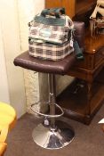 Contemporary adjustable bar stool,