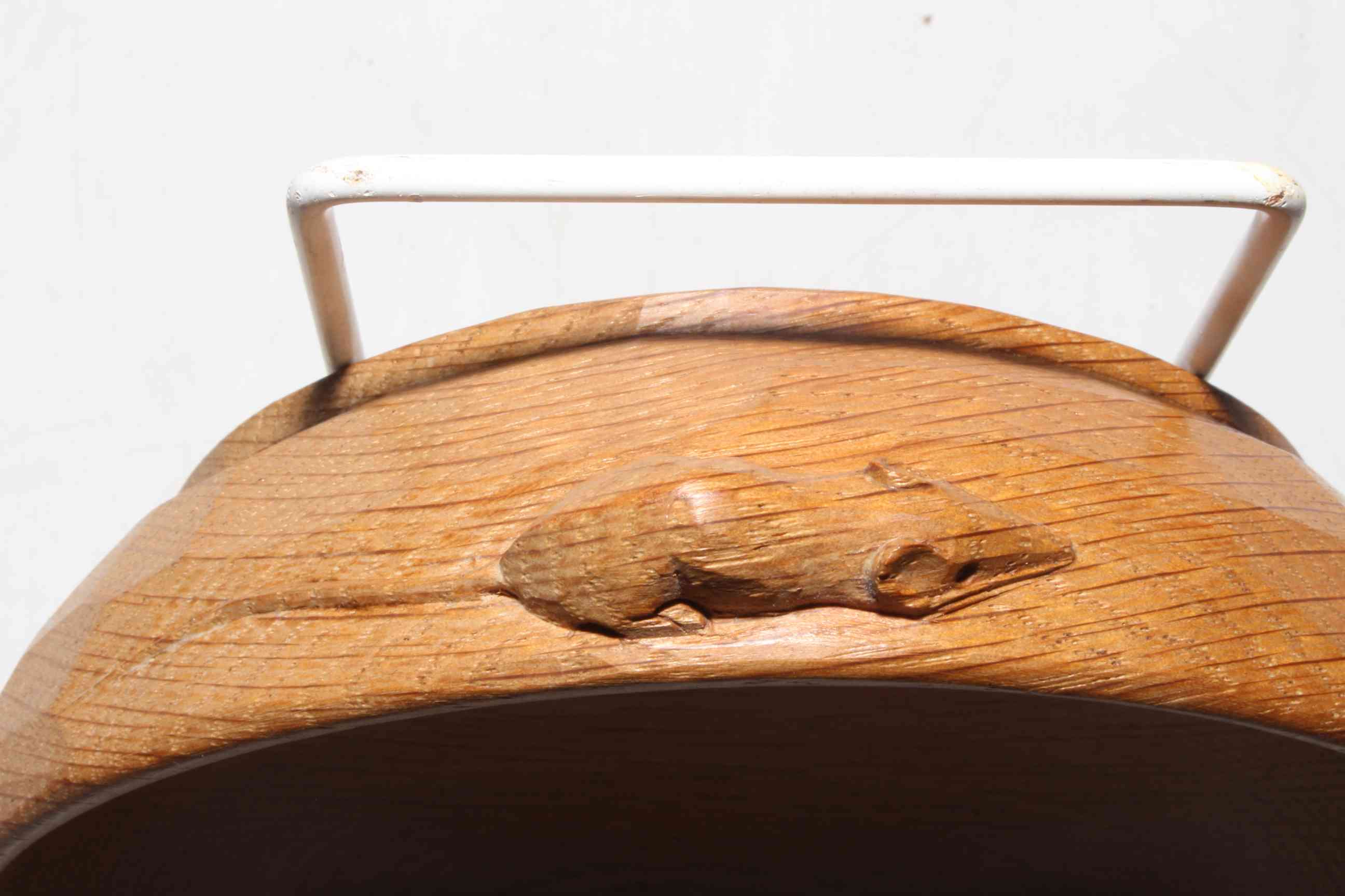 Robert Thompson of Kilburn 'Mouseman' oak nut bowl, 14.5cm diameter. - Image 2 of 2