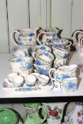 Mason's Regency porcelain including jugs, cups and saucers, approximately 45 pieces.