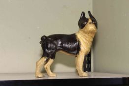 Cast iron model of Boston Terrier.