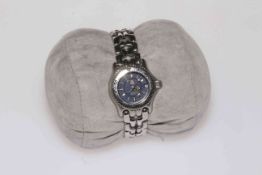 Ladies TAG Professional 200 meter stainless steel wristwatch, boxed.