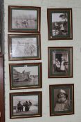 Set of seven framed Sutcliffe photographic prints.