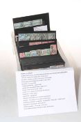 Box of c1840 to 197 Stanley Gibbons catalogued Commonwealth stockcards (approx 380),