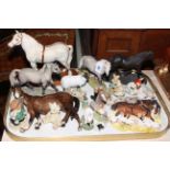 Beswick and other Horses, Thelwell ponies, Border Fine Art group, etc.