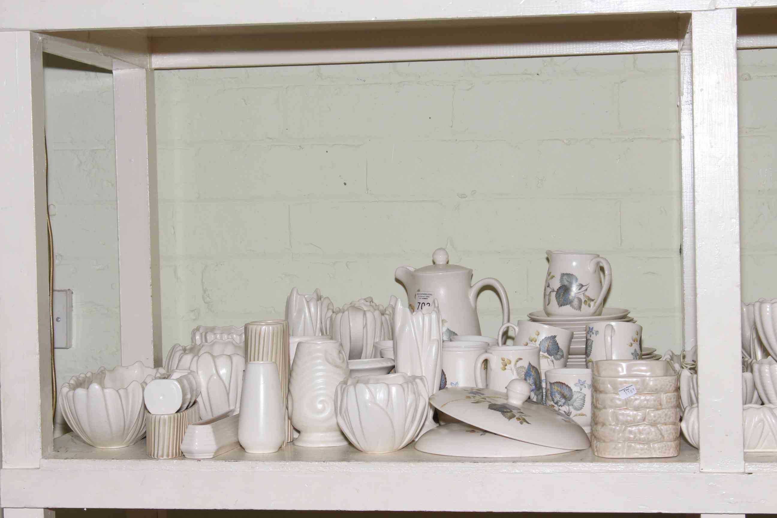 Large collection of white Sylvac Pottery including bulb bowls, vases, bulb bowls, - Image 3 of 3