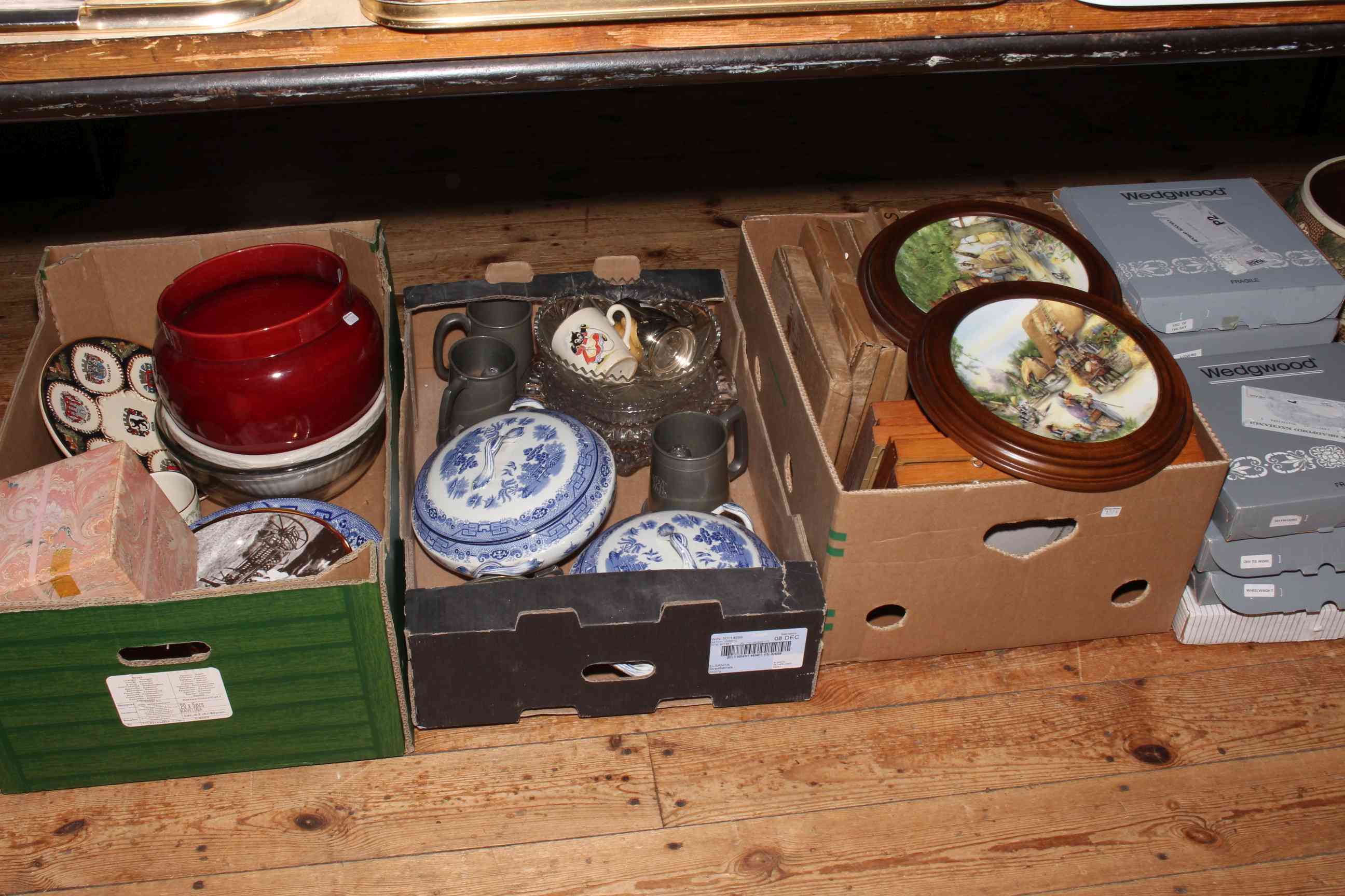 Wedgwood and Royal Doulton collectors plates, Devonware toilet jug and bowl, - Image 3 of 3