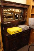 Late Victorian mirror backed sideboard, 182cm by 116cm by 46cm.