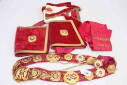 Royal Order of Buffaloes chain of office and associated dress items.