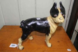 Cast iron model of Boston Terrier.