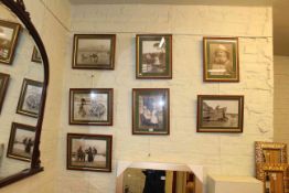 Set of seven framed Sutcliffe photographic prints.