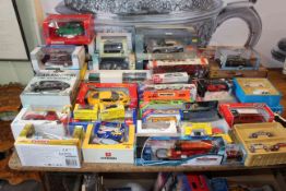 Good collection of toy model vehicles including Matchbox, Corgi, Burago, Citroen, Maisto, etc.