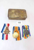 WWI Wilfred, Squeak (L.S.) and Pip (A.B.) medals awarded to 6136A E. RICHMOND R.N.R.