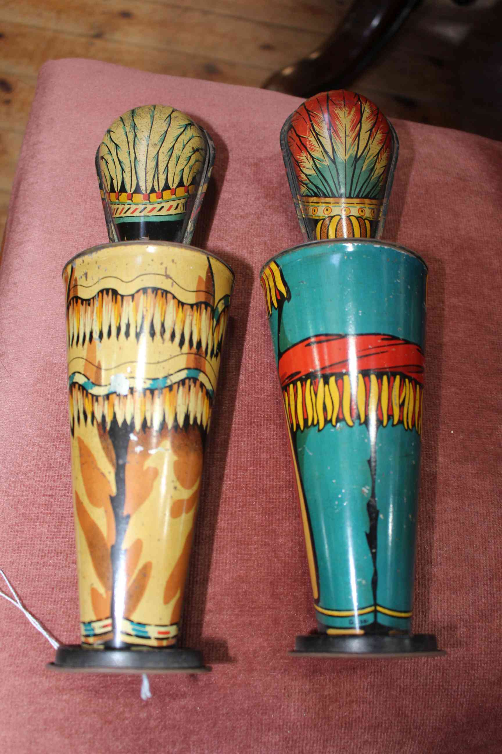 Two Lyons Native American Indian toffee tins, White Hawk and Big Chief, - Image 2 of 4