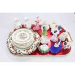 Ten small Royal Doulton ladies, four Brambly Hedge plates, vases, etc.