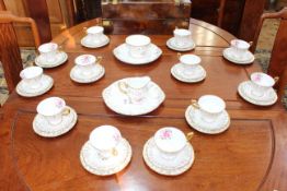 Royal Crown Derby 'Vine' tea service, forty pieces.