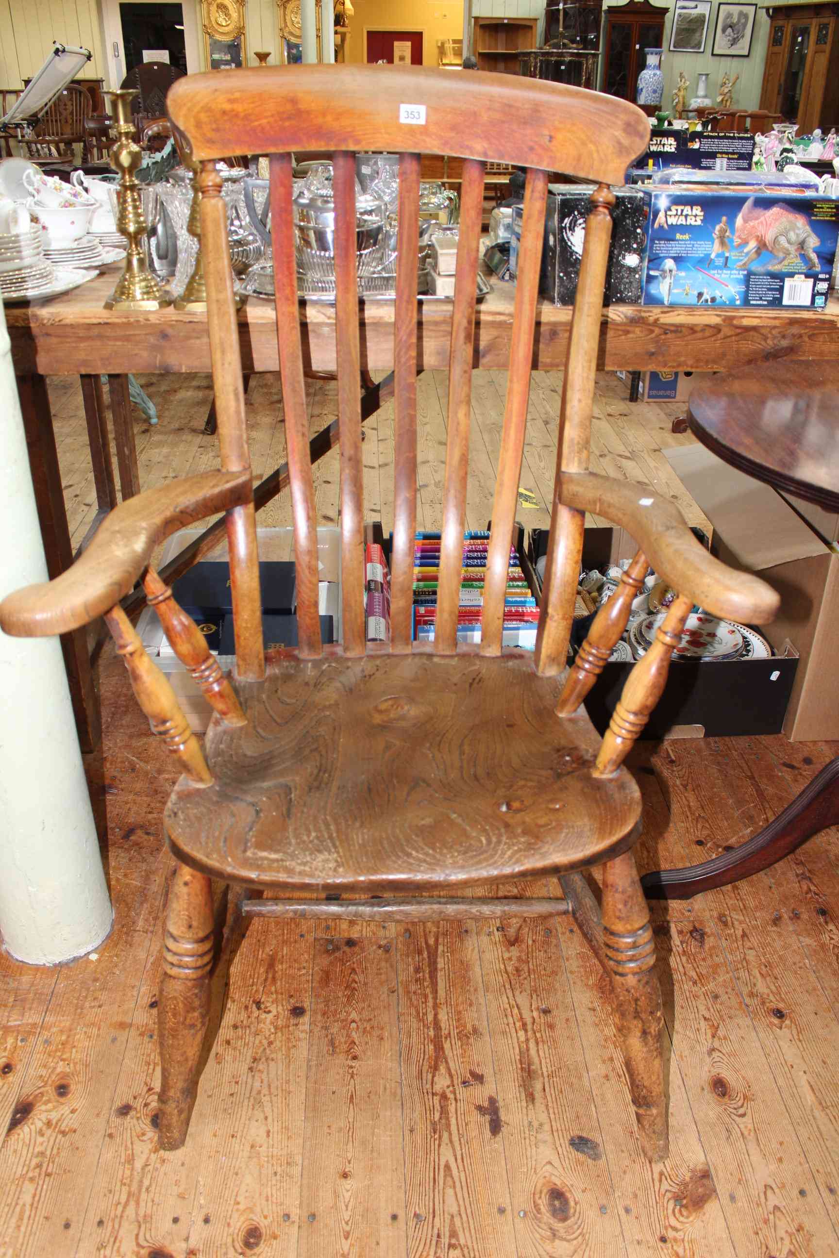 Victorian farmhouse armchair.