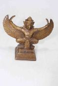 Chinese bronze figure of Garuda, 13cm.
