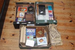 Three boxes of playing cards including Panama Souvenir, Bezique and Polish Bezique by Cavendish,