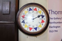 Fusee wall clock marked R.A.F.