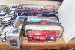 Collection of boxed model vehicles including Corgi Vintage Glory of Steam,