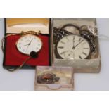 Victorian silver gents pocket watch, the movement signed J.