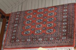 Persian Bokhara rug 1.85 by 1.28.