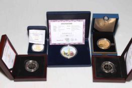 Collection of silver proof coins with COAs inc 2012 Elizabeth Tower 2oz 'Numisproof',