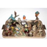 Border Fine Arts and Country Artist bird ornaments including Kingfishers, Owls, etc.