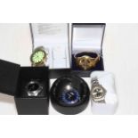 Collection of five gents wristwatches.