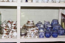 Collection of Royal Albert Old Country Roses, Ringtons caddies, teapots, etc.