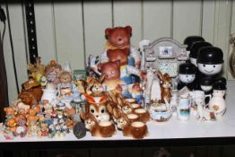 Goebel, Home Pride, crested china, Govan Croft, teddy bear figures, etc.