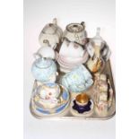 Two Sadler teapots, Susie Cooper and Foley tea china, Royal Winton cruet, etc.