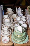 Royal Albert Gem 2566 and Royal Doulton 3401 part tea sets,