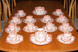 Wileman tea service '6237', forty one pieces.