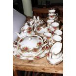 Royal Albert Old Country Roses, approximately 55 pieces, including teapot, tureen, etc.