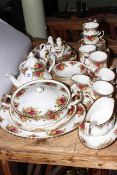 Royal Albert Old Country Roses, approximately 55 pieces, including teapot, tureen, etc.